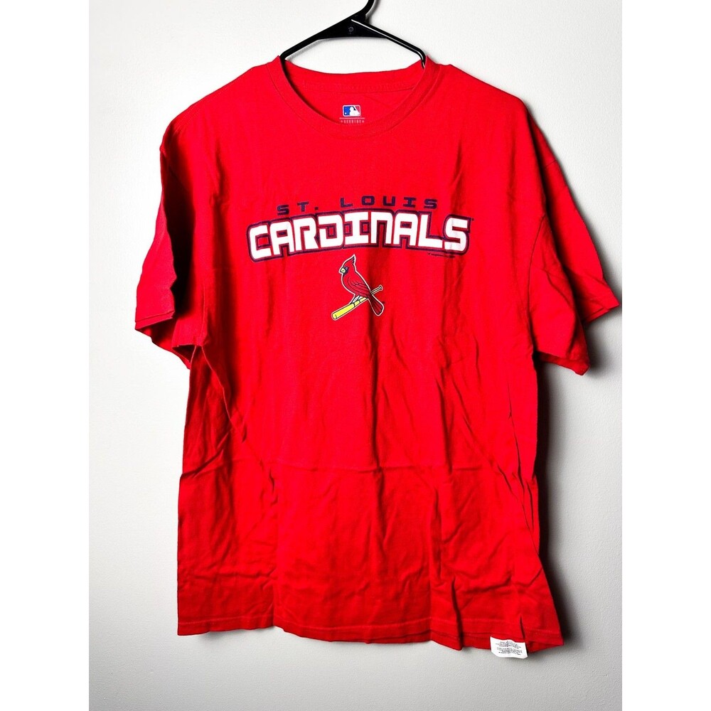 MLB St. Louis Cardinals T Shirt Mens XL Red Official Genuine Merchandise Cotton
